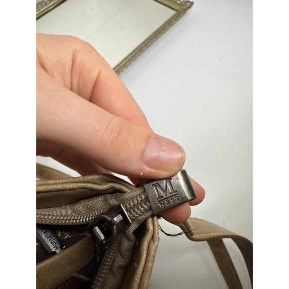 Montana West Tooled Studded Crossbody/Wristlet Bag buckle western boho cowboy - Picture 8 of 10